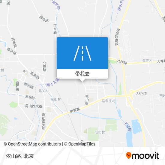 依山路地图