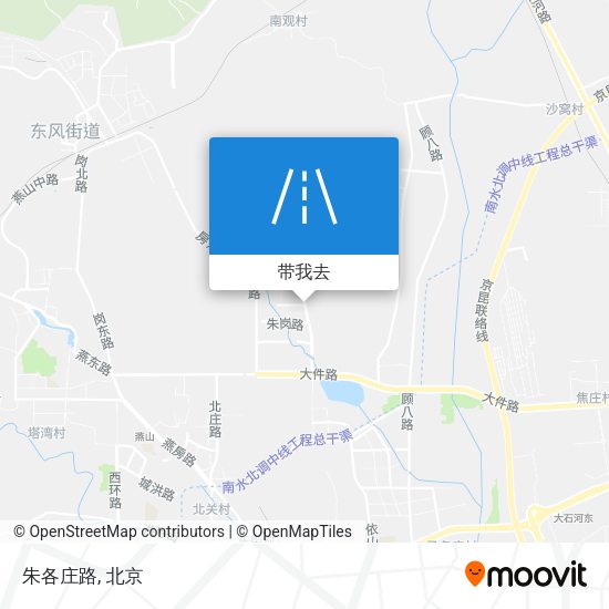 朱各庄路地图