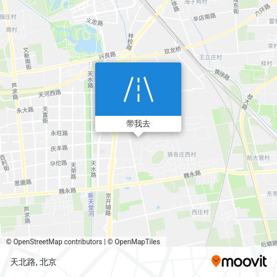 天北路地图