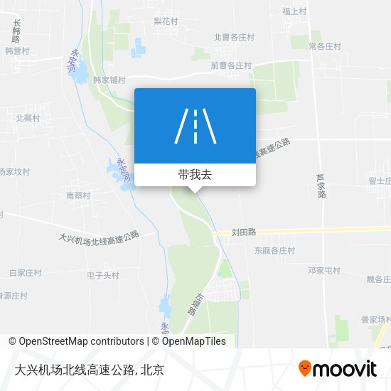 大兴机场北线高速公路地图