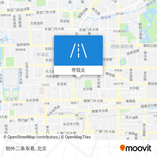 朝外二条东巷地图