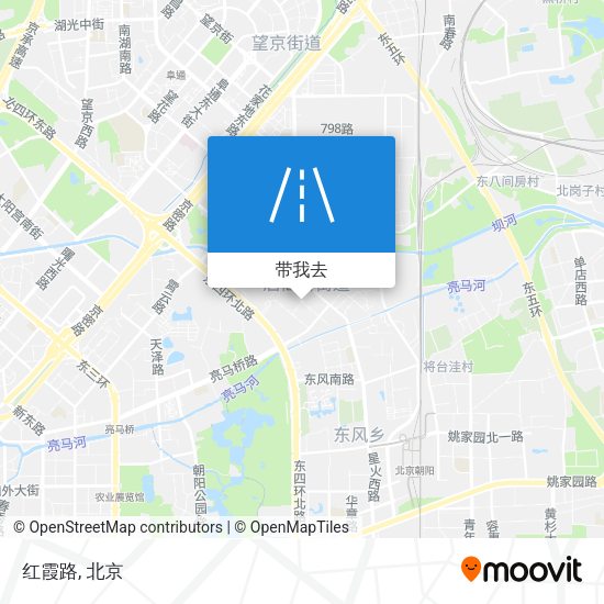 红霞路地图
