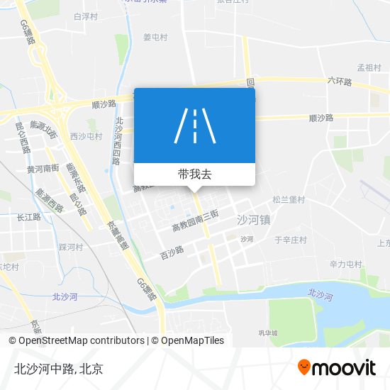 北沙河中路地图