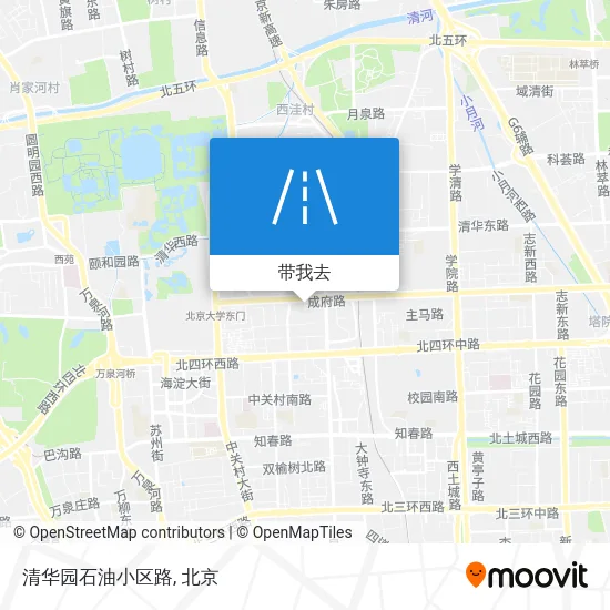 清华园石油小区路地图