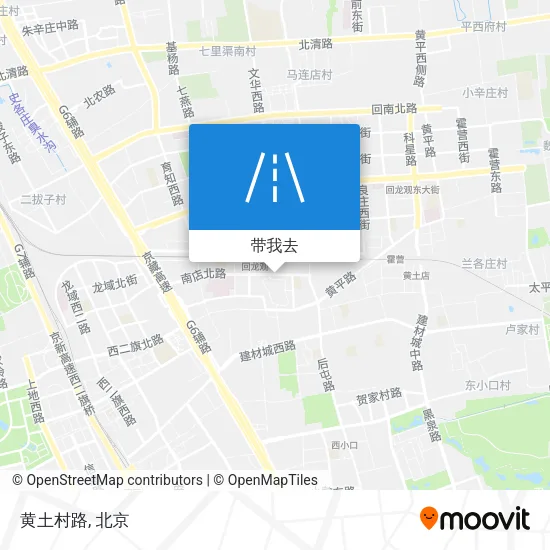 黄土村路地图