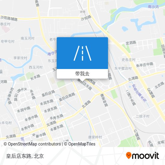 皇后店东路地图