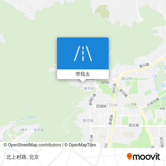北上村路地图