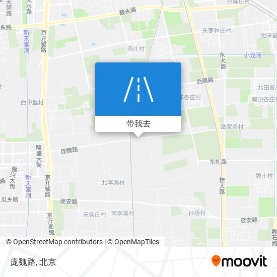 庞魏路地图