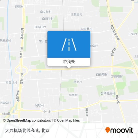 大兴机场北线高速地图