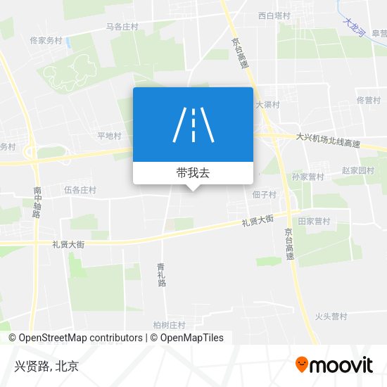 兴贤路地图