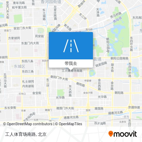工人体育场南路地图
