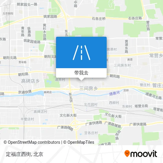 定福庄西街地图