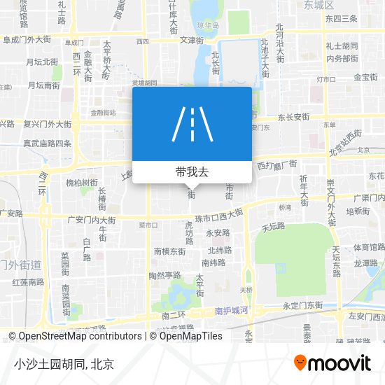 小沙土园胡同地图