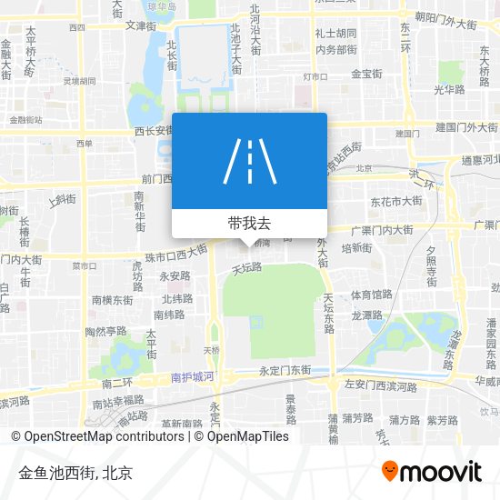金鱼池西街地图