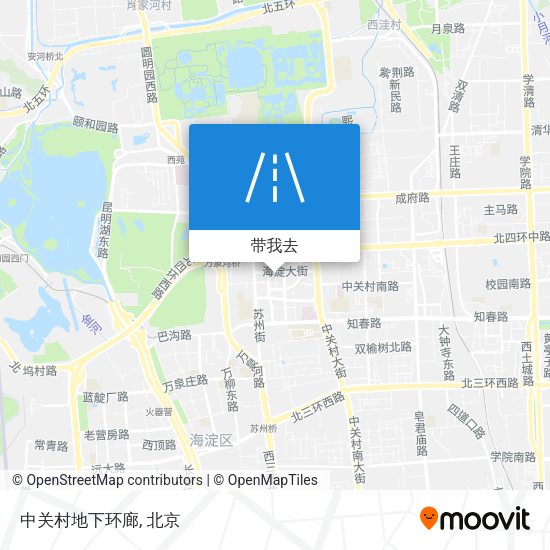 中关村地下环廊地图