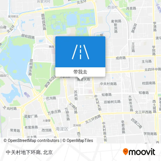 中关村地下环廊地图