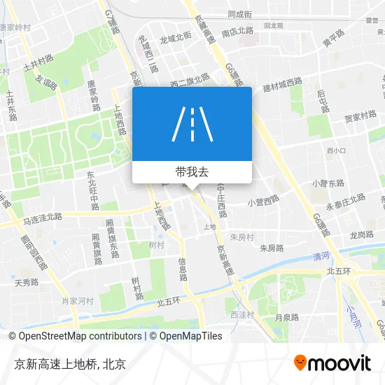 京新高速上地桥地图
