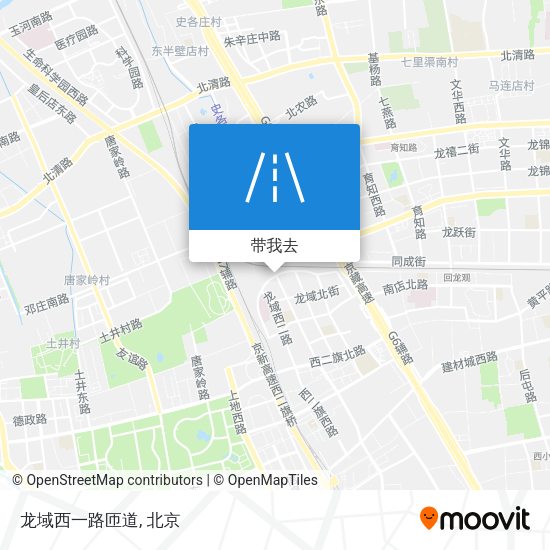 龙域西一路匝道地图