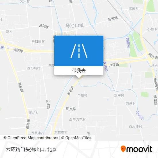 六环路门头沟出口地图
