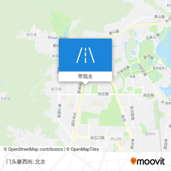门头馨西街地图