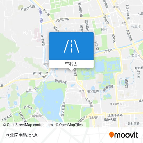 燕北园南路地图