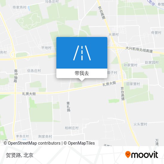 贺贤路地图