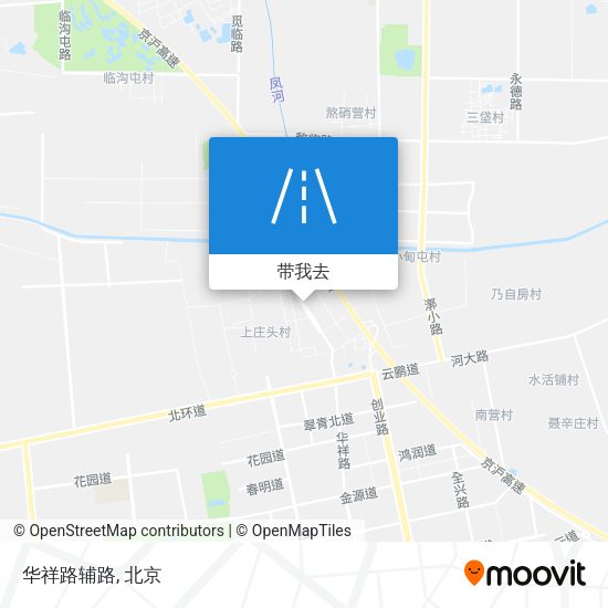 华祥路辅路地图