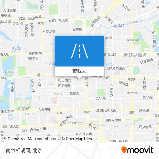 南竹杆胡同地图