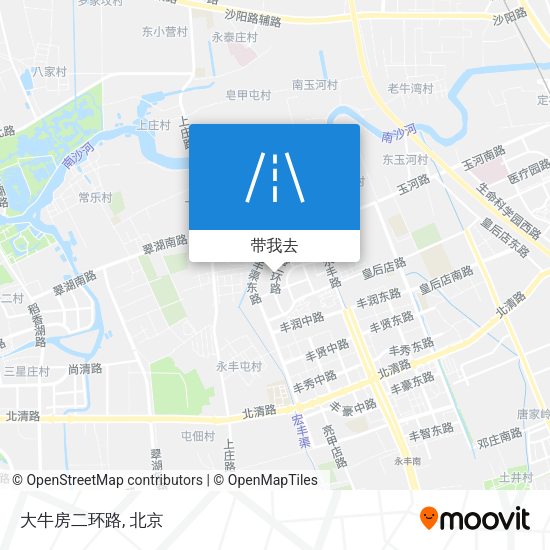 大牛房二环路地图