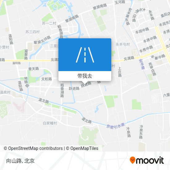 向山路地图
