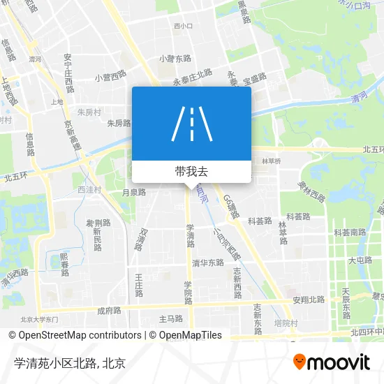 学清苑小区北路地图