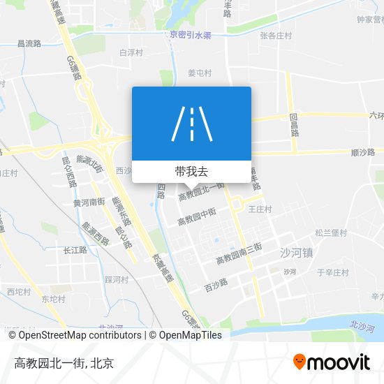高教园北一街地图