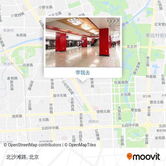 北沙滩路地图
