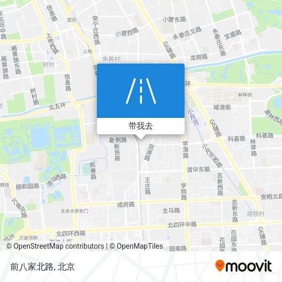 前八家北路地图