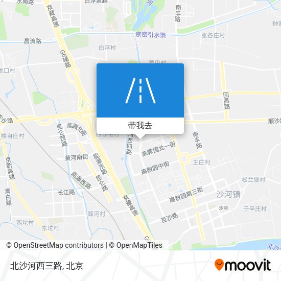 北沙河西三路地图