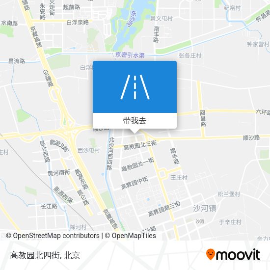高教园北四街地图