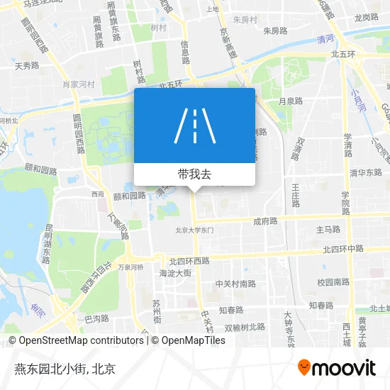 燕东园北小街地图