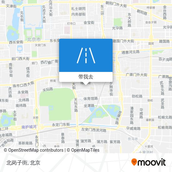 北岗子街地图