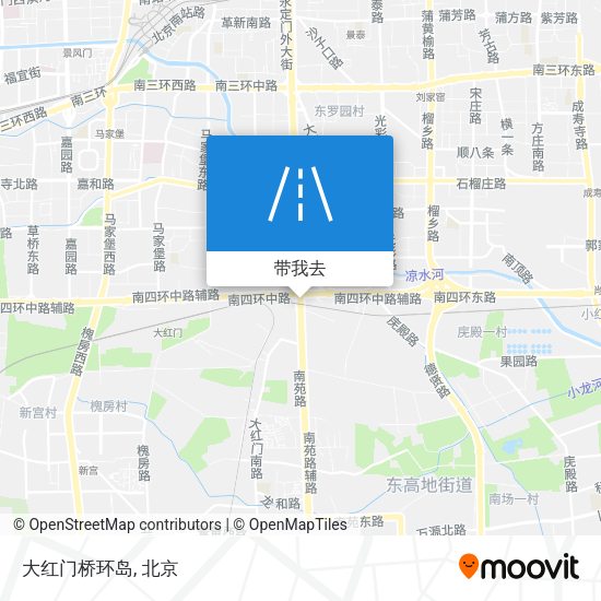 大红门桥环岛地图