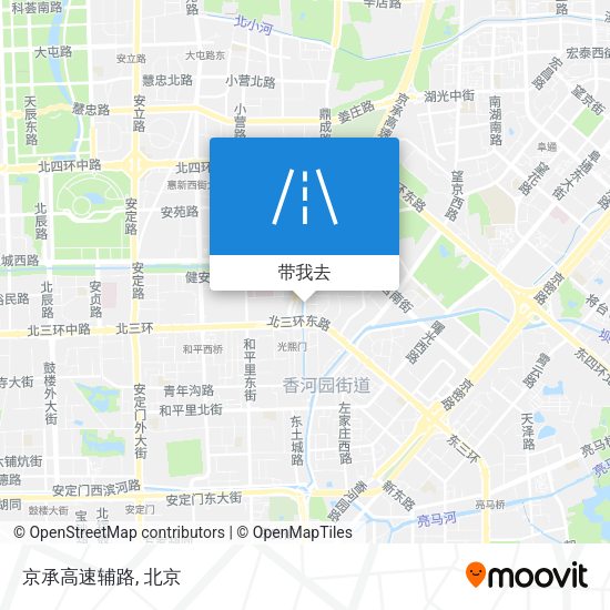 京承高速辅路地图