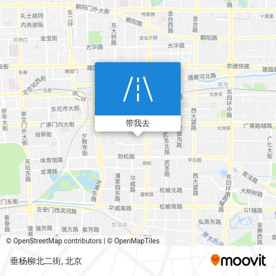 垂杨柳北二街地图