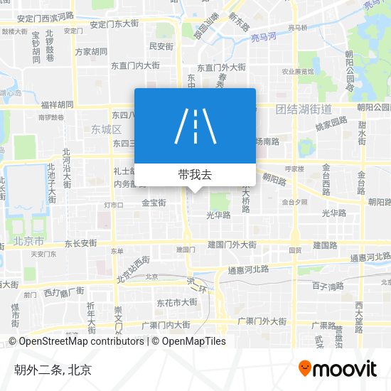 朝外二条地图