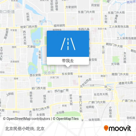北京民俗小吃街地图
