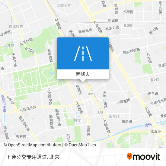 下穿公交专用通道地图