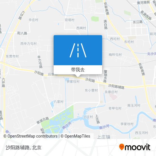 沙阳路辅路地图