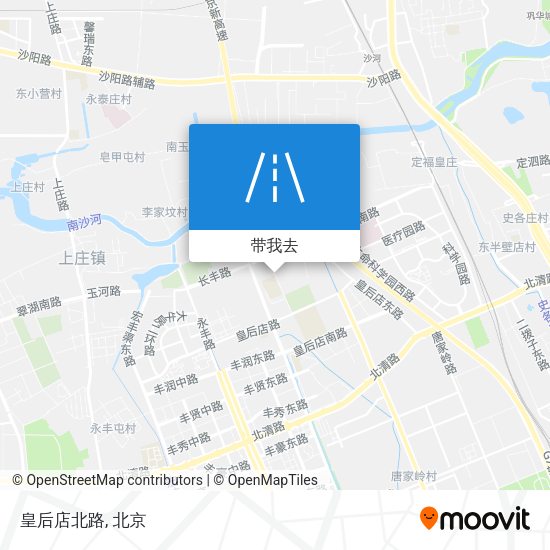 皇后店北路地图