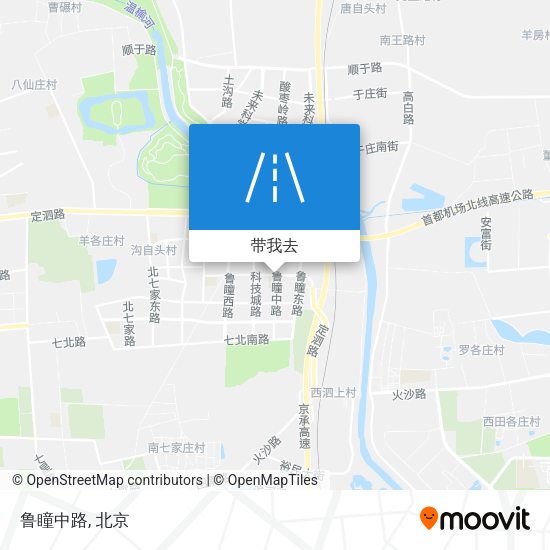 鲁瞳中路地图