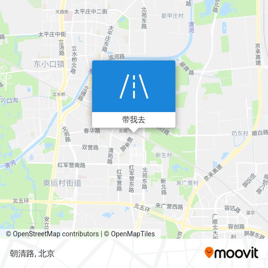 朝清路地图