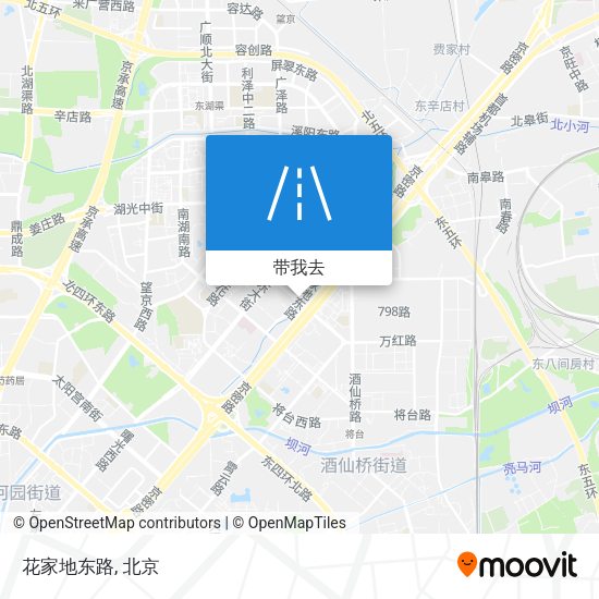 花家地东路地图