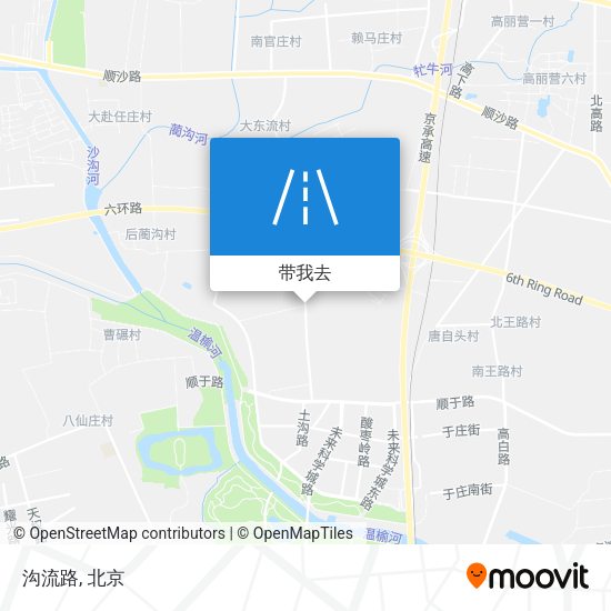 沟流路地图